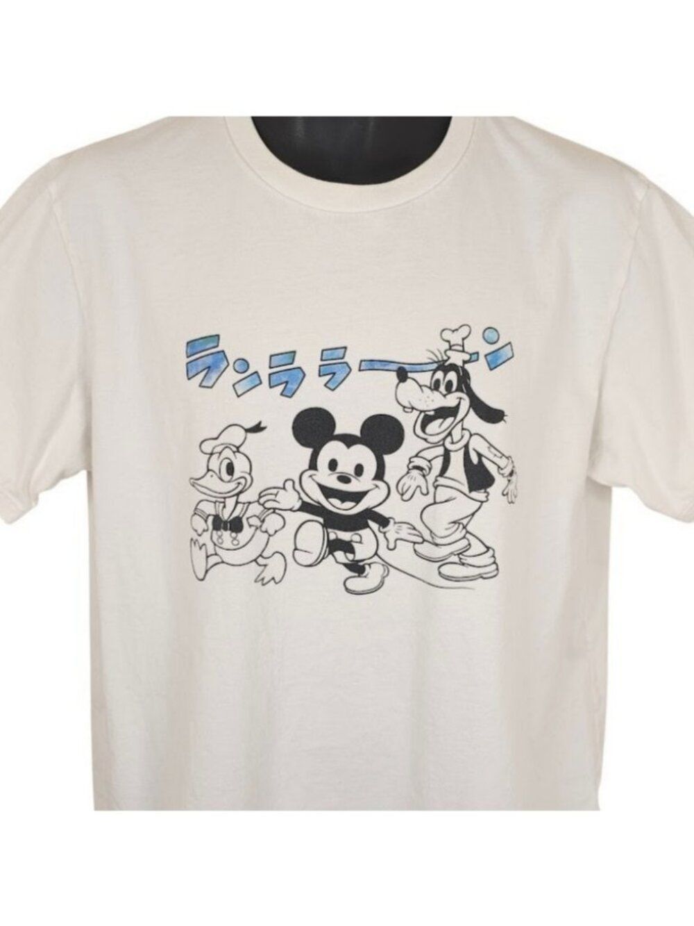 Mickey Mouse Manga Art T Shirt Mens Size Large White Uniqlo X Disney Japanese